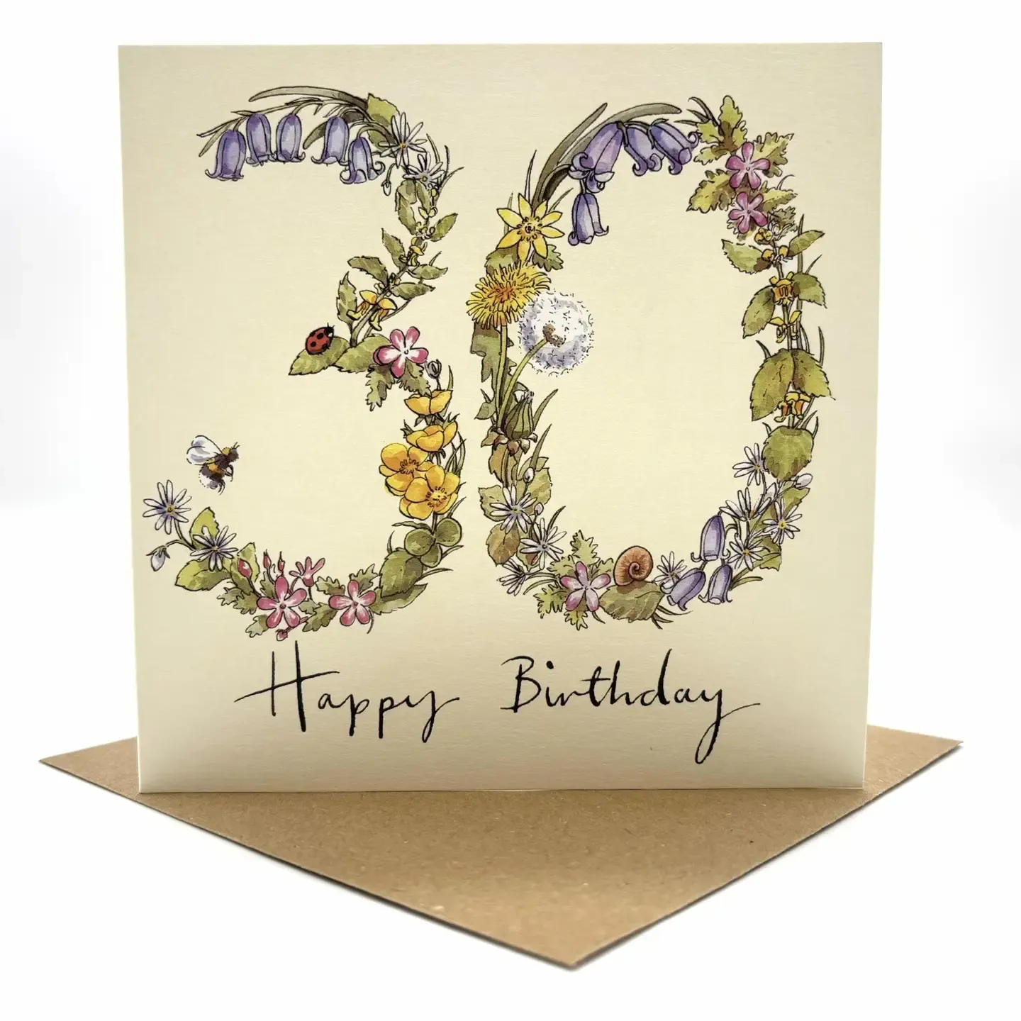 30th Birthday Wildflower Card