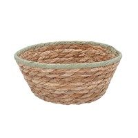 Green Trim Woven Mini Basket