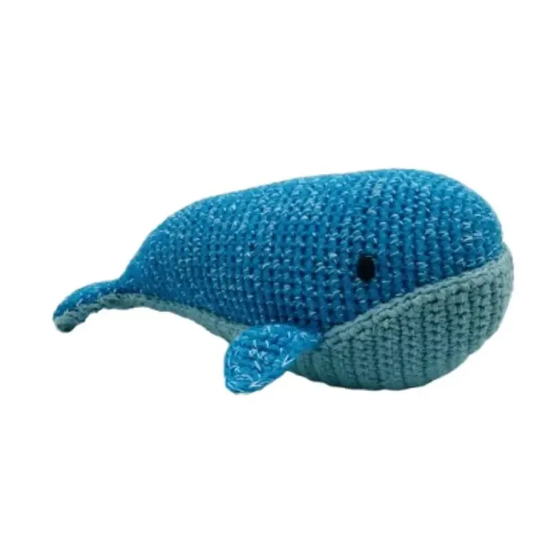 Crochet Whale Baby Rattle