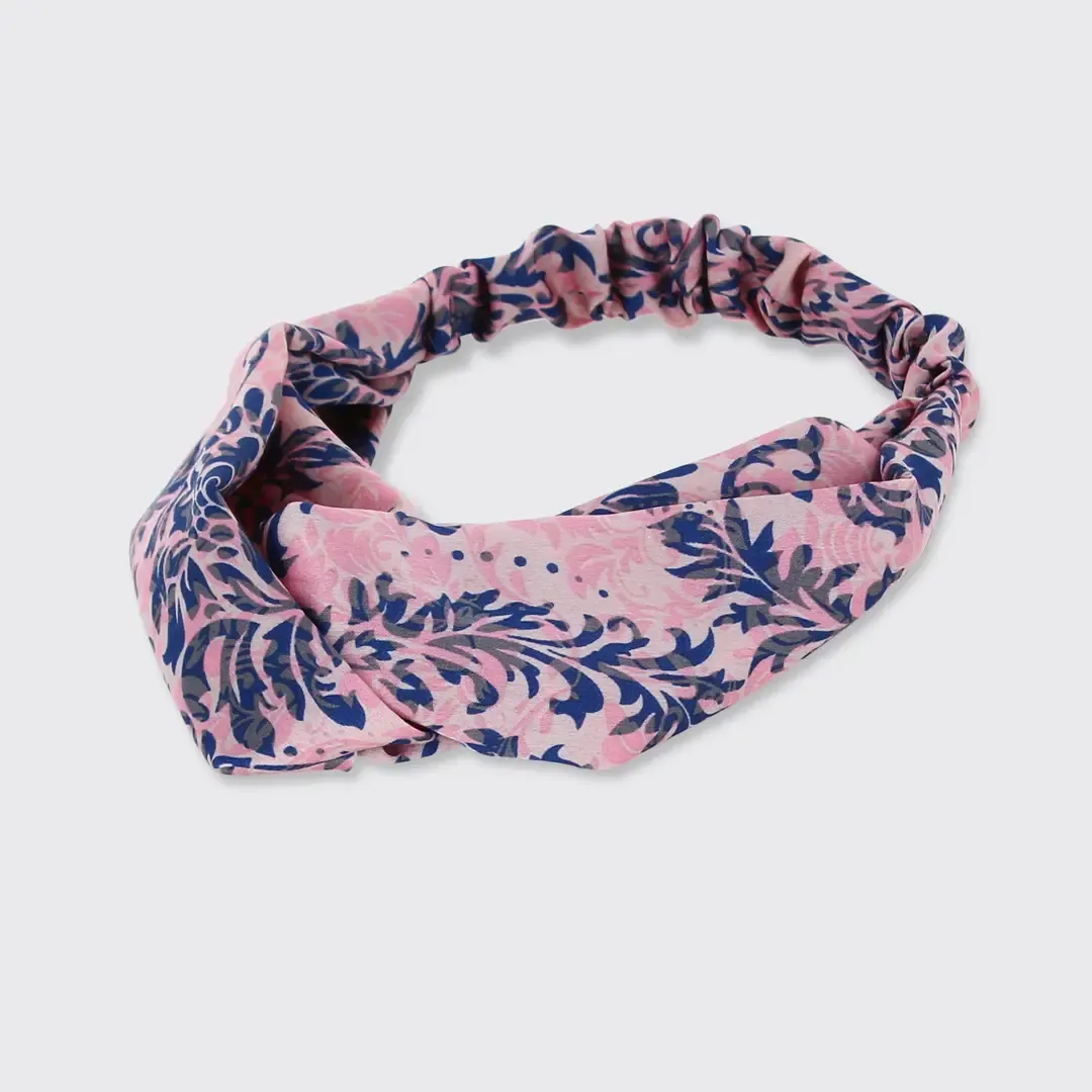 Micha Soft Headband Pink/Navy