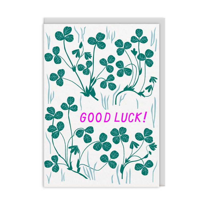 Clover Good Luck Card