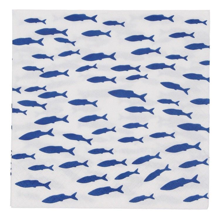 Shoal Of Fish Paper Napkins (Pack 20)