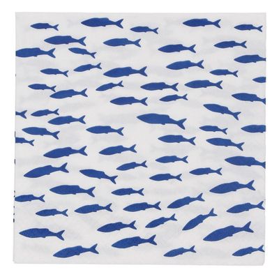 Shoal Of Fish Paper Napkins (Pack 20)
