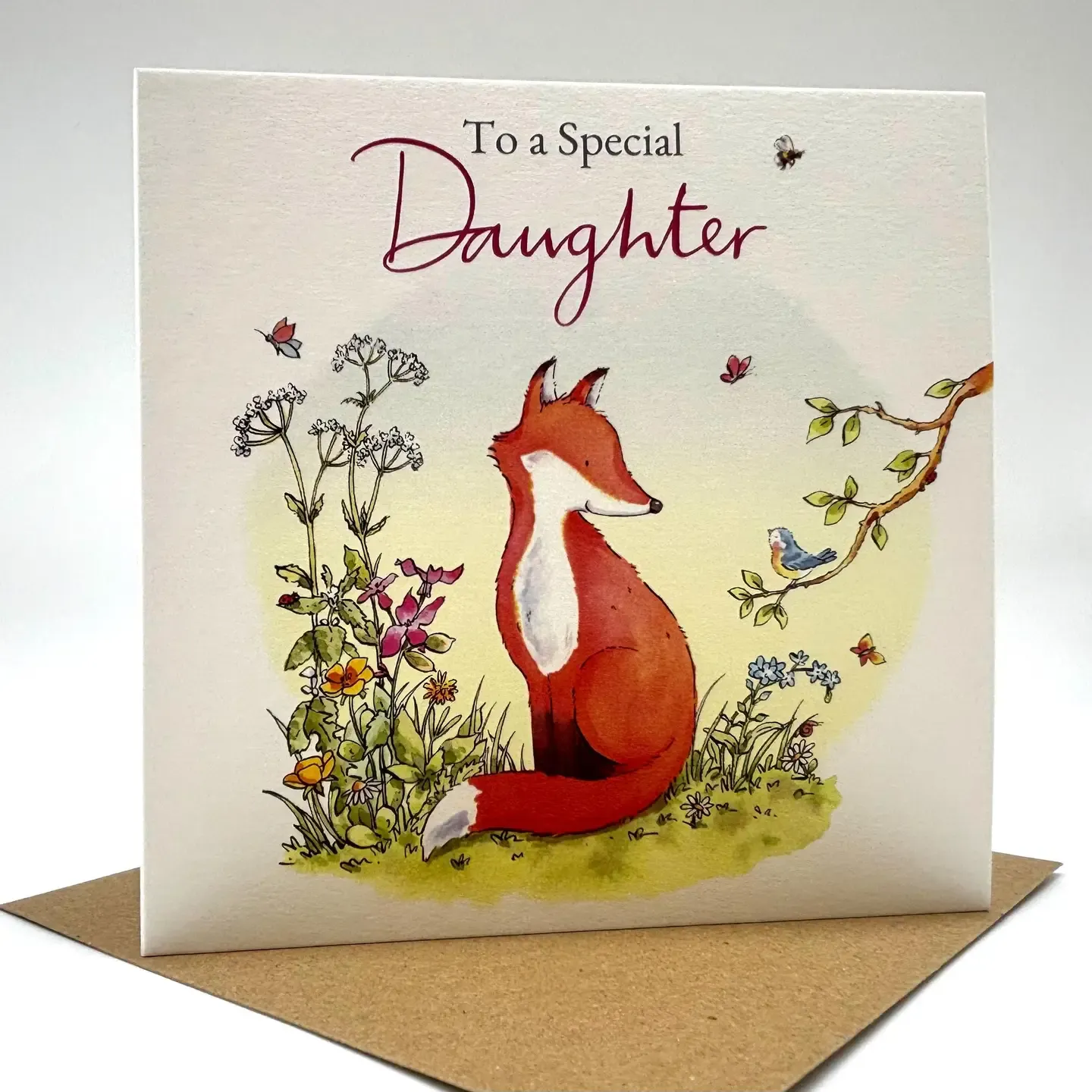 Daughter Fox Birthday Card