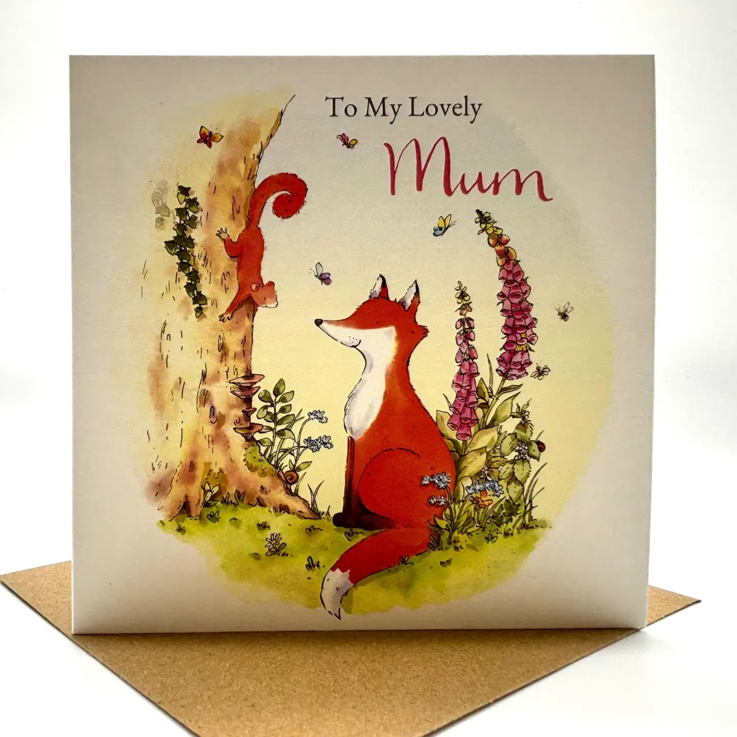 Mum Fox Birthday Card