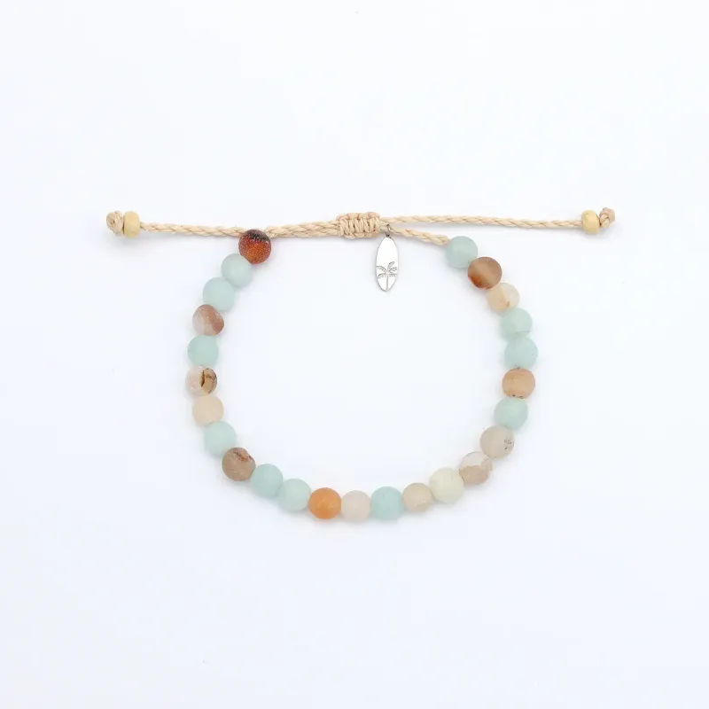 Orange &amp; Aqua Stone Bracelet