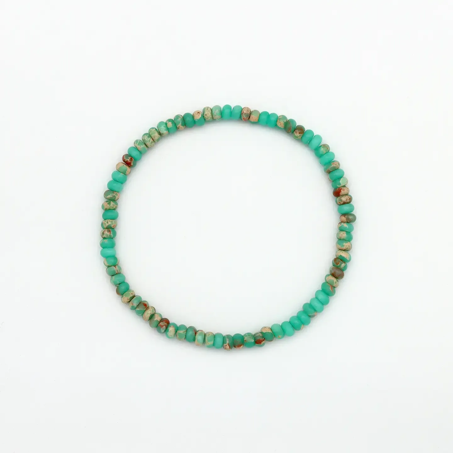Pokahu Gemstone Elasticated Bracelet - Amazonite