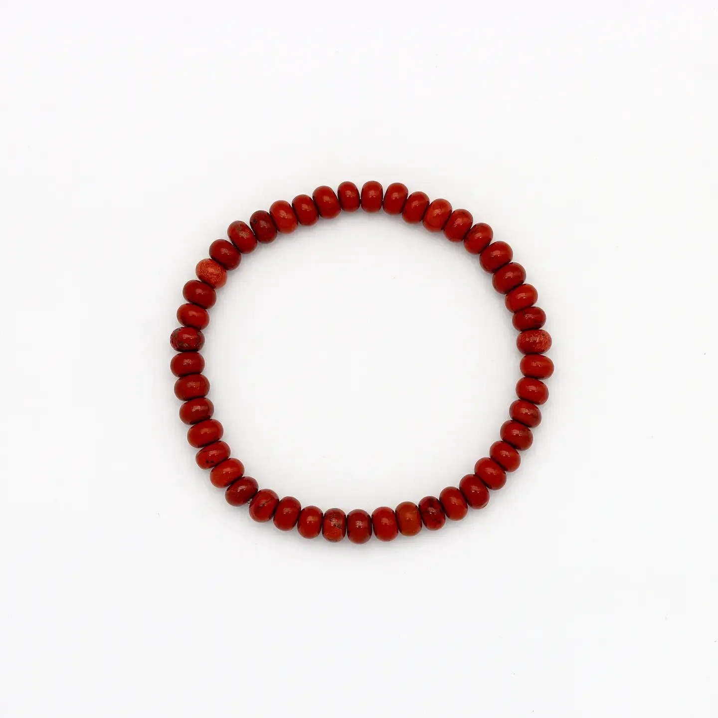 Alami Gemstone Elasticated Bracelet - Red Jasper