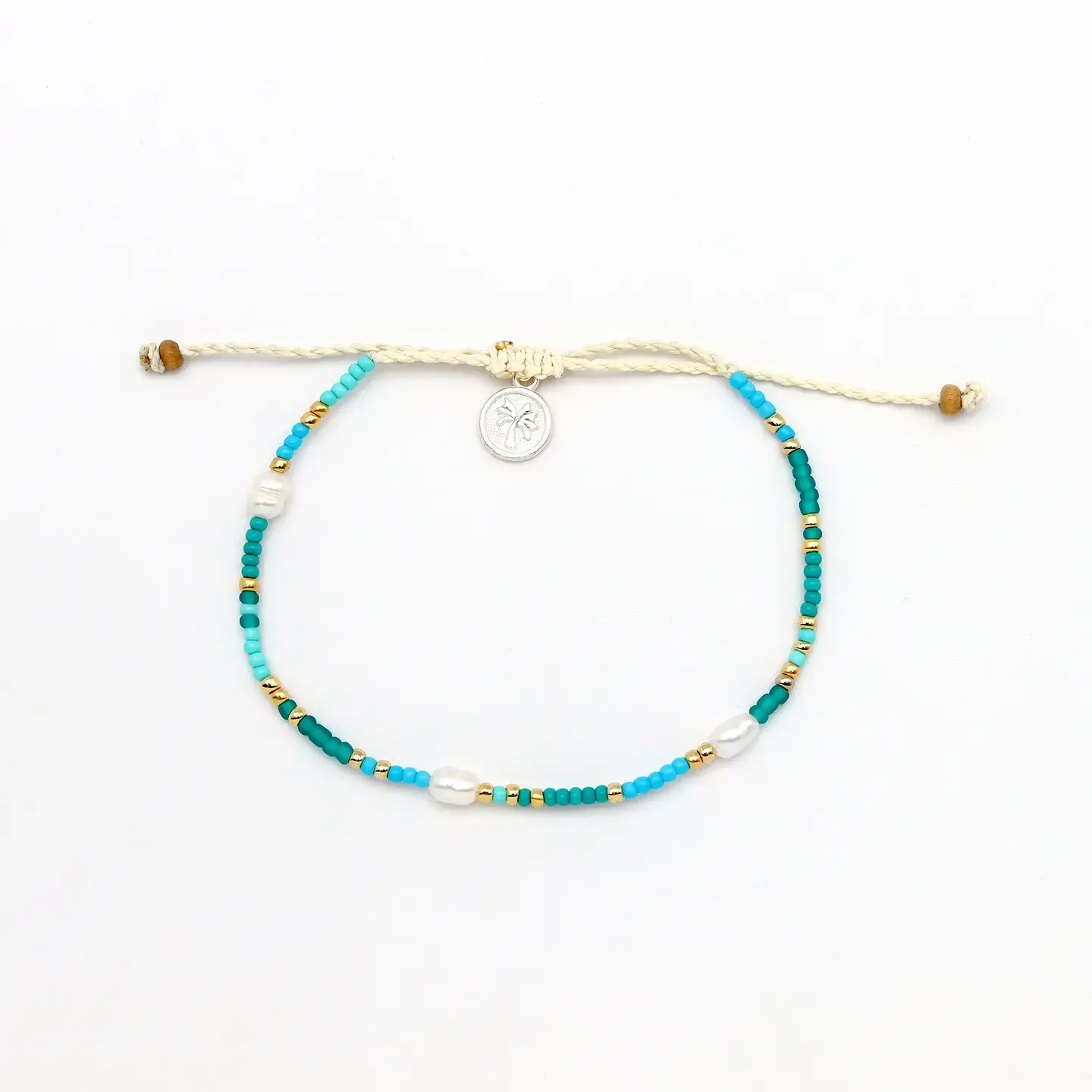 Turquoise &amp; Blue Beaded Bracelet
