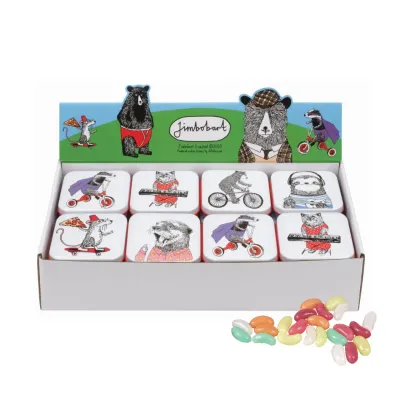 Jimbob Art Pocket Tins Filled With Jelly Beans (Assorted)