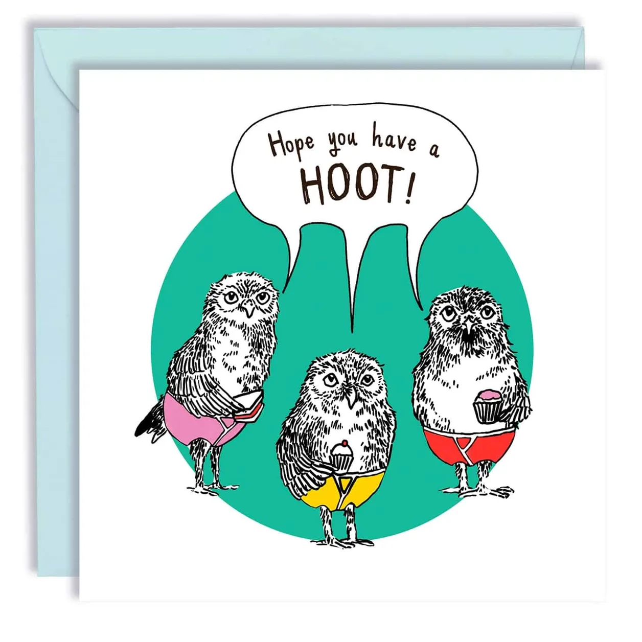 Jimbob Art Owls Hoot Card