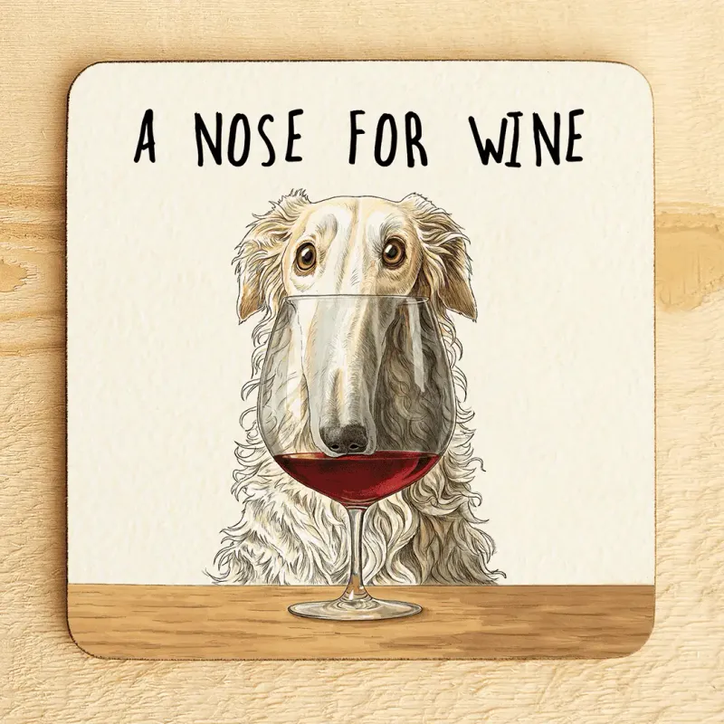 A Nose For Wine Coaster