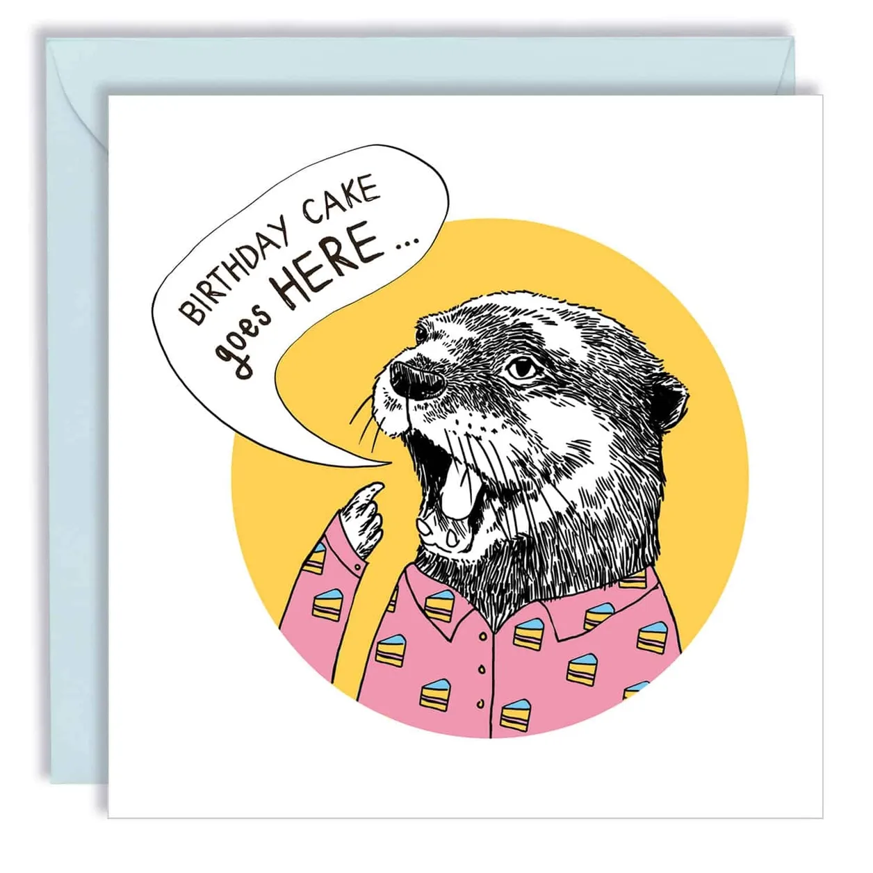 Jimbob Art Cake Goes Here Card
