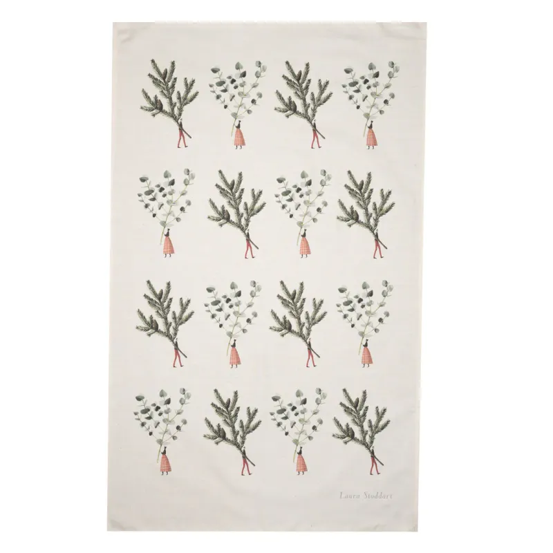Spruce &amp; Eucalyptus - 100% Cotton Tea Towel