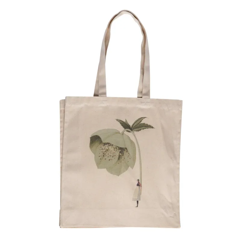 Green Hellebore - Heavyweight Cotton Shopping Bag