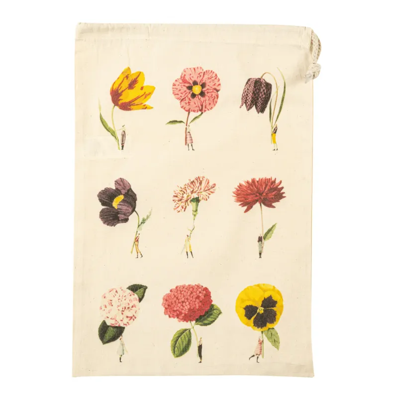 In Bloom - Medium Drawstring Bag