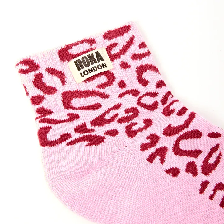 Roka London Wembley Organic Cotton Socks - Vintage Ruby
