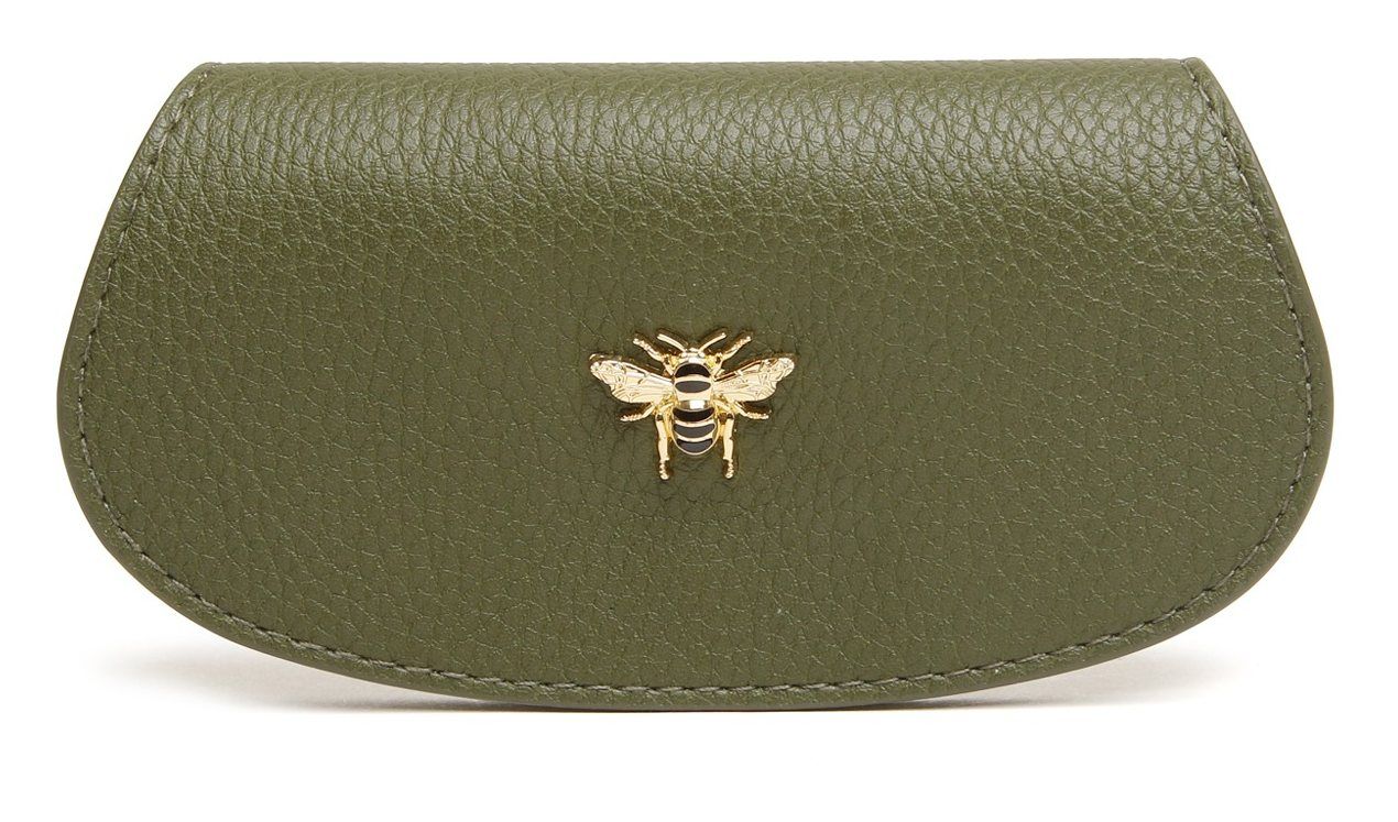 Alice Wheeler Bee Glasses Case - Olive