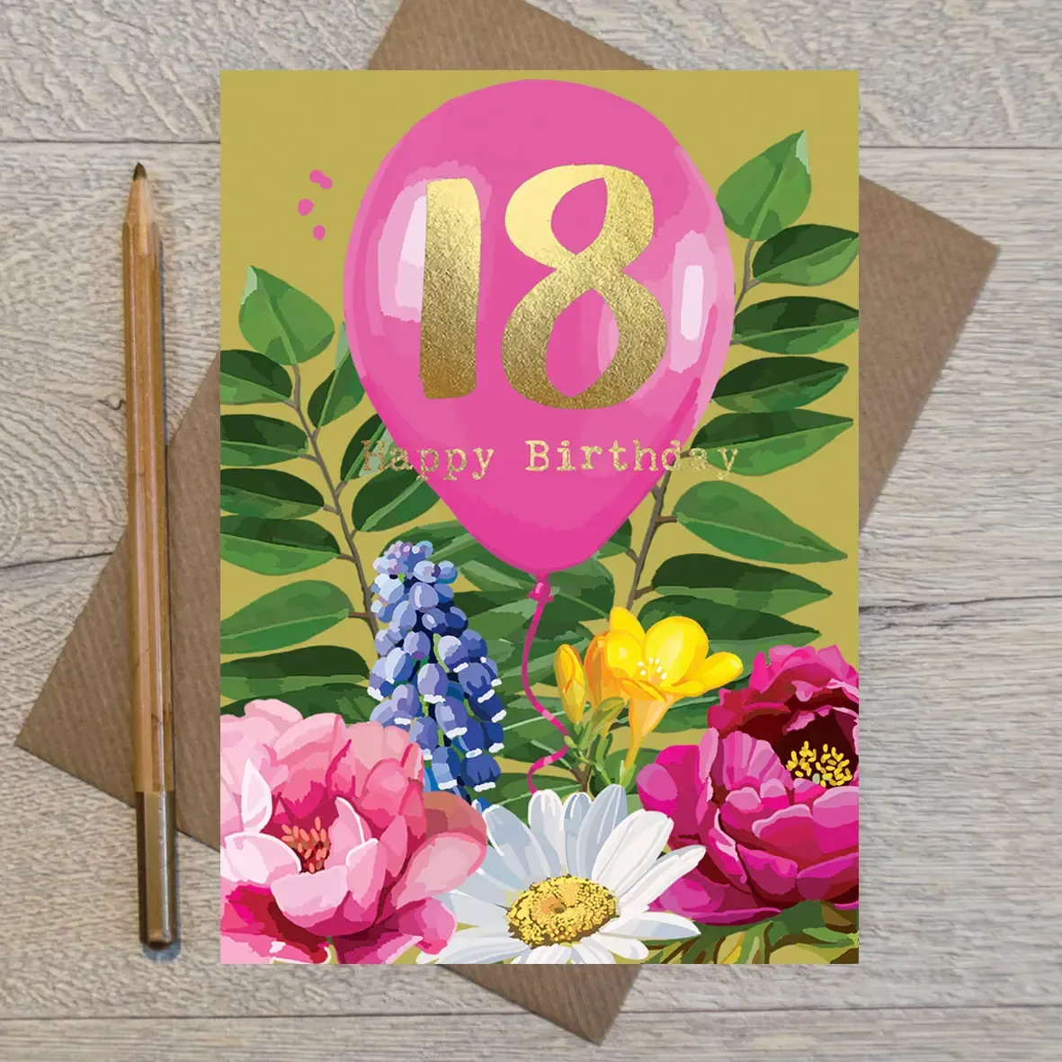 18 Floral Card