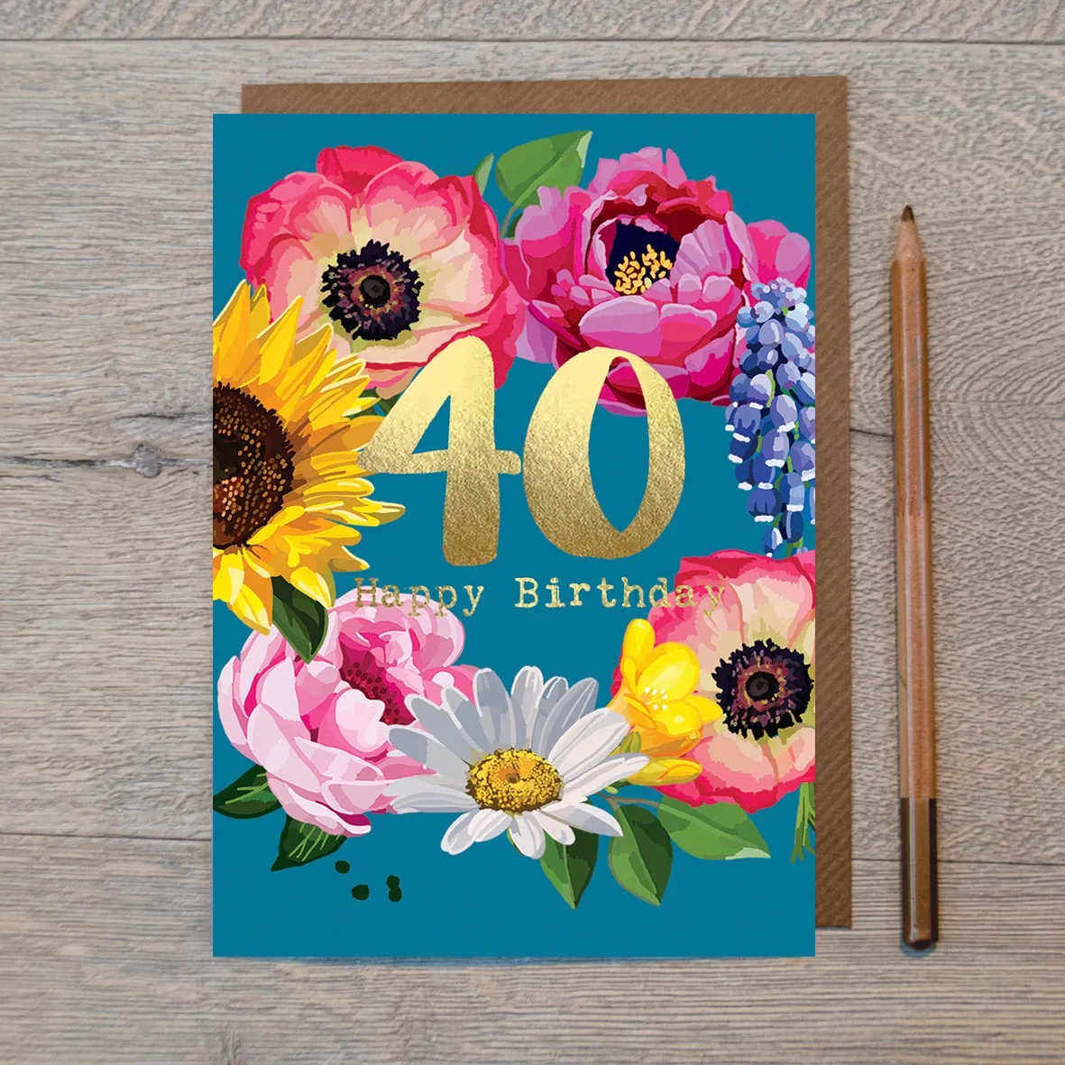 40 Floral Card