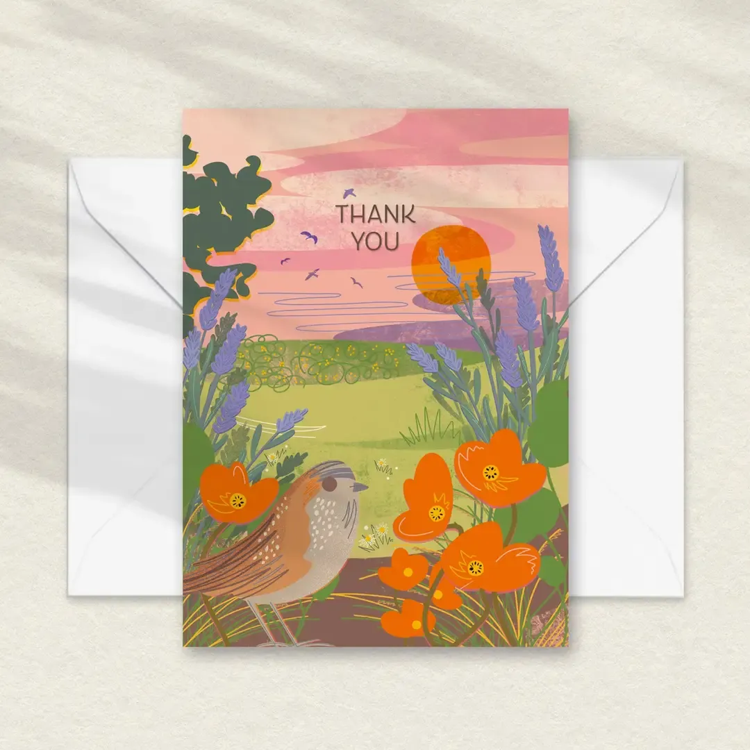 Thank You Summer Haze - Mini Card