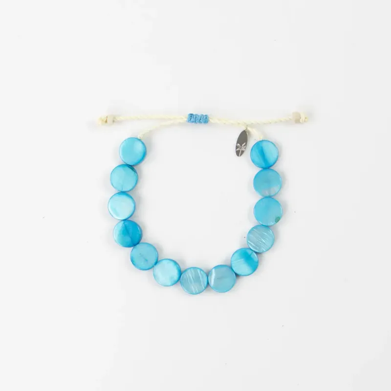Disc Bracelet Blue