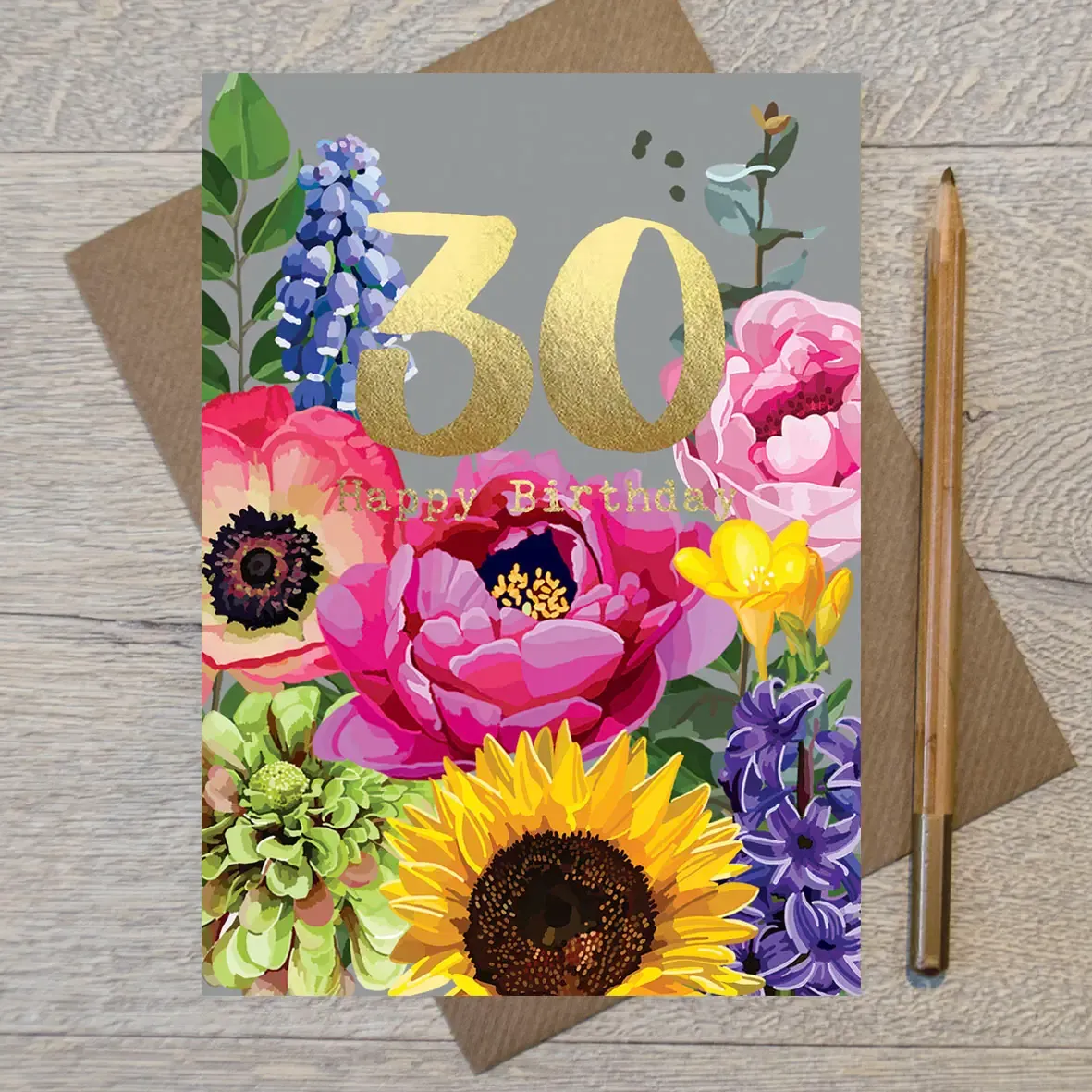 30 Floral Card