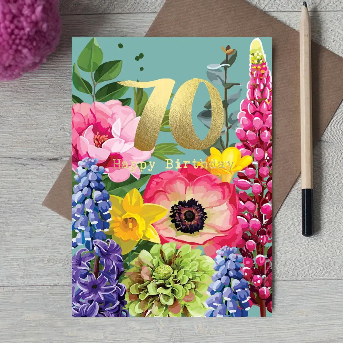 70 Floral Card