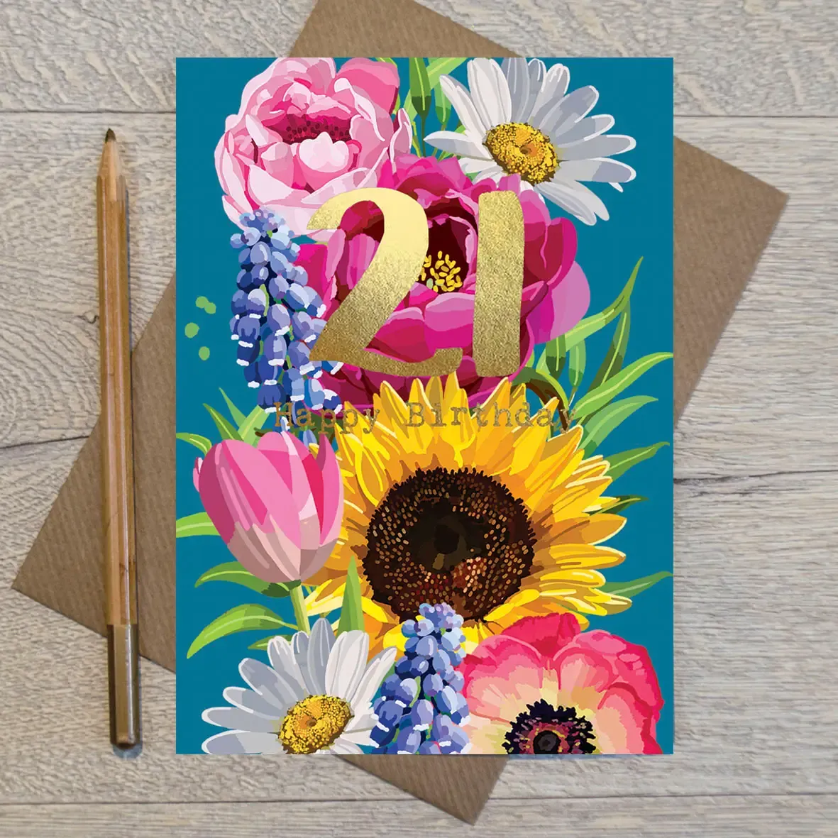21 Floral Card
