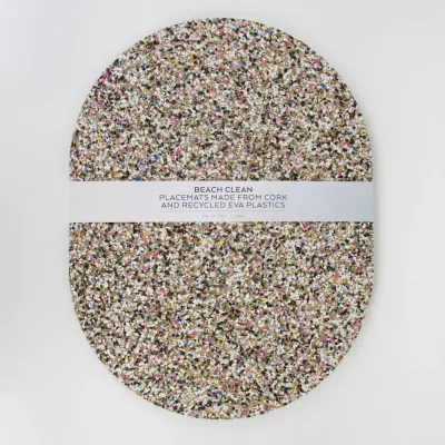 Beach Clean Set Of 4 Oval Placemats