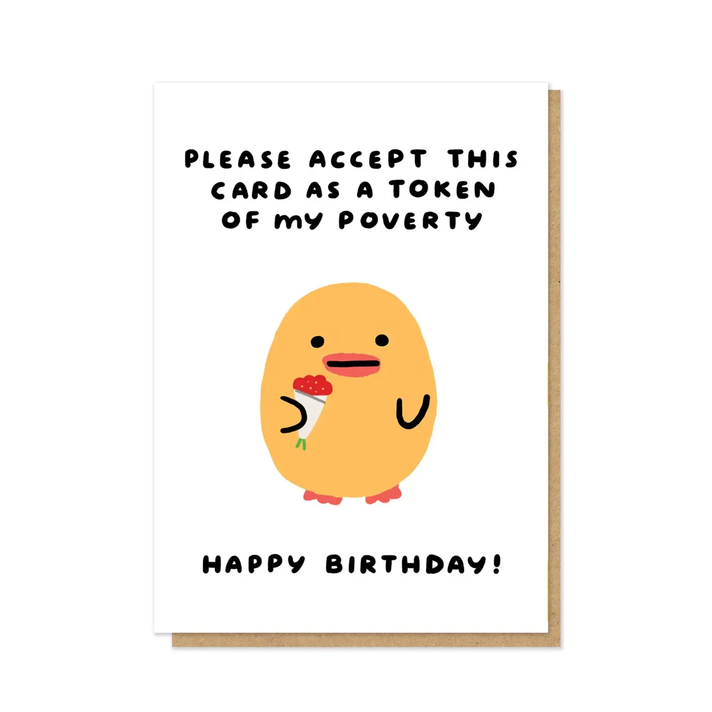 Token Of My Poverty Card