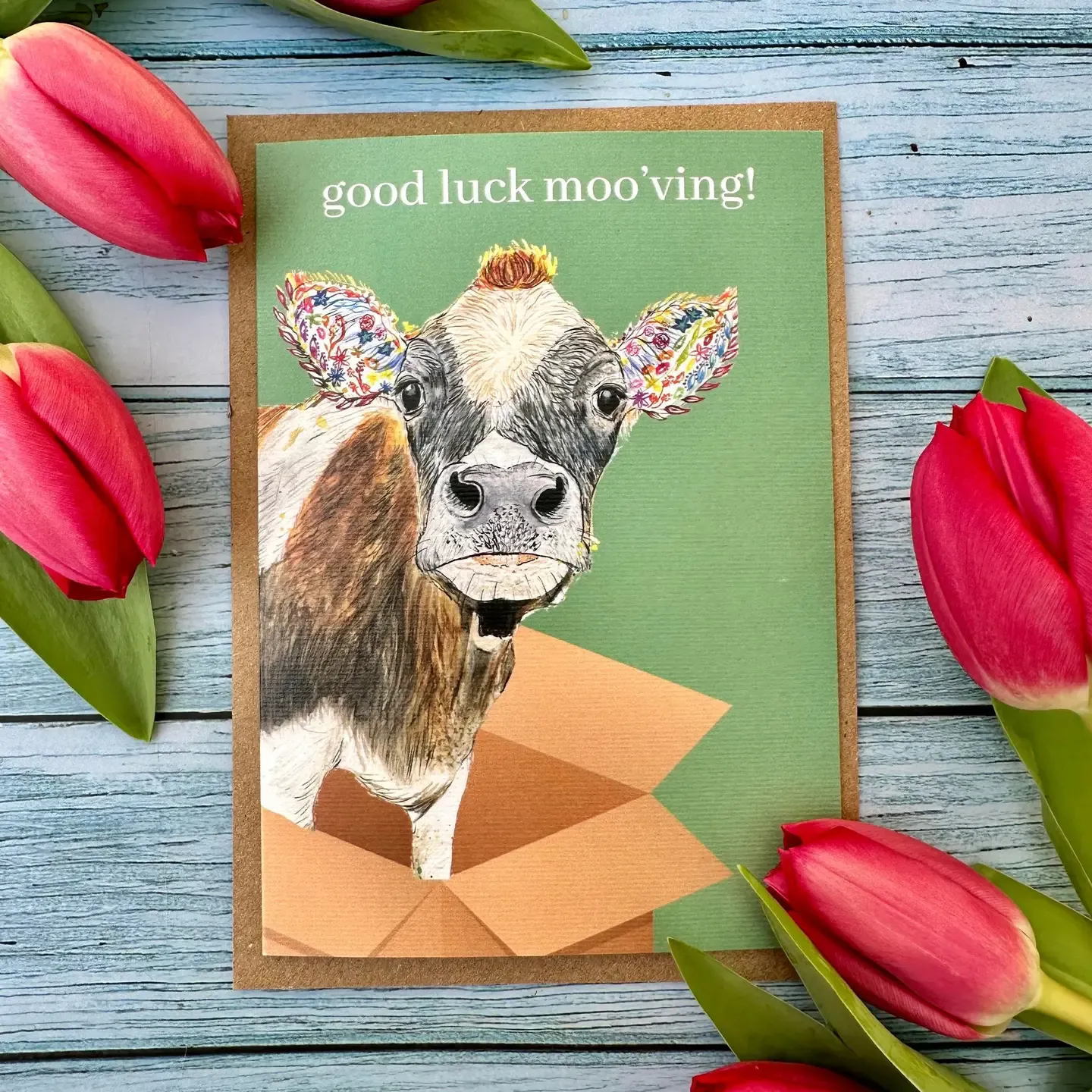 Good Luck Mooving Card
