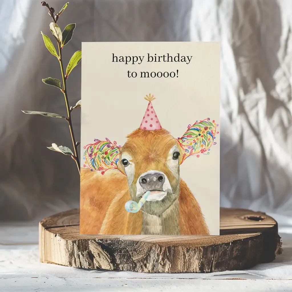 Happy Birthday To Moo Card