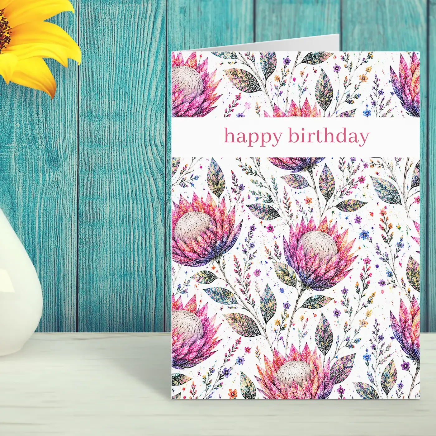 Botanical Birthday Blooms Card