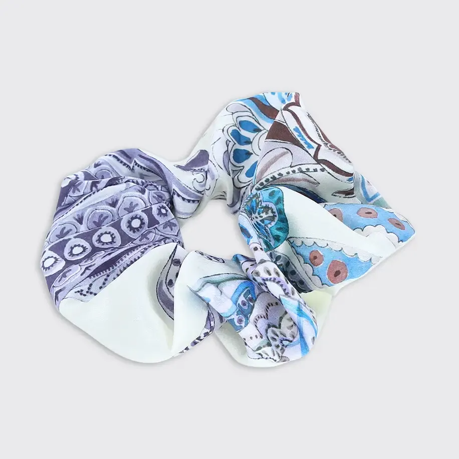 Cassidy Scrunchie - Ivy/Blue