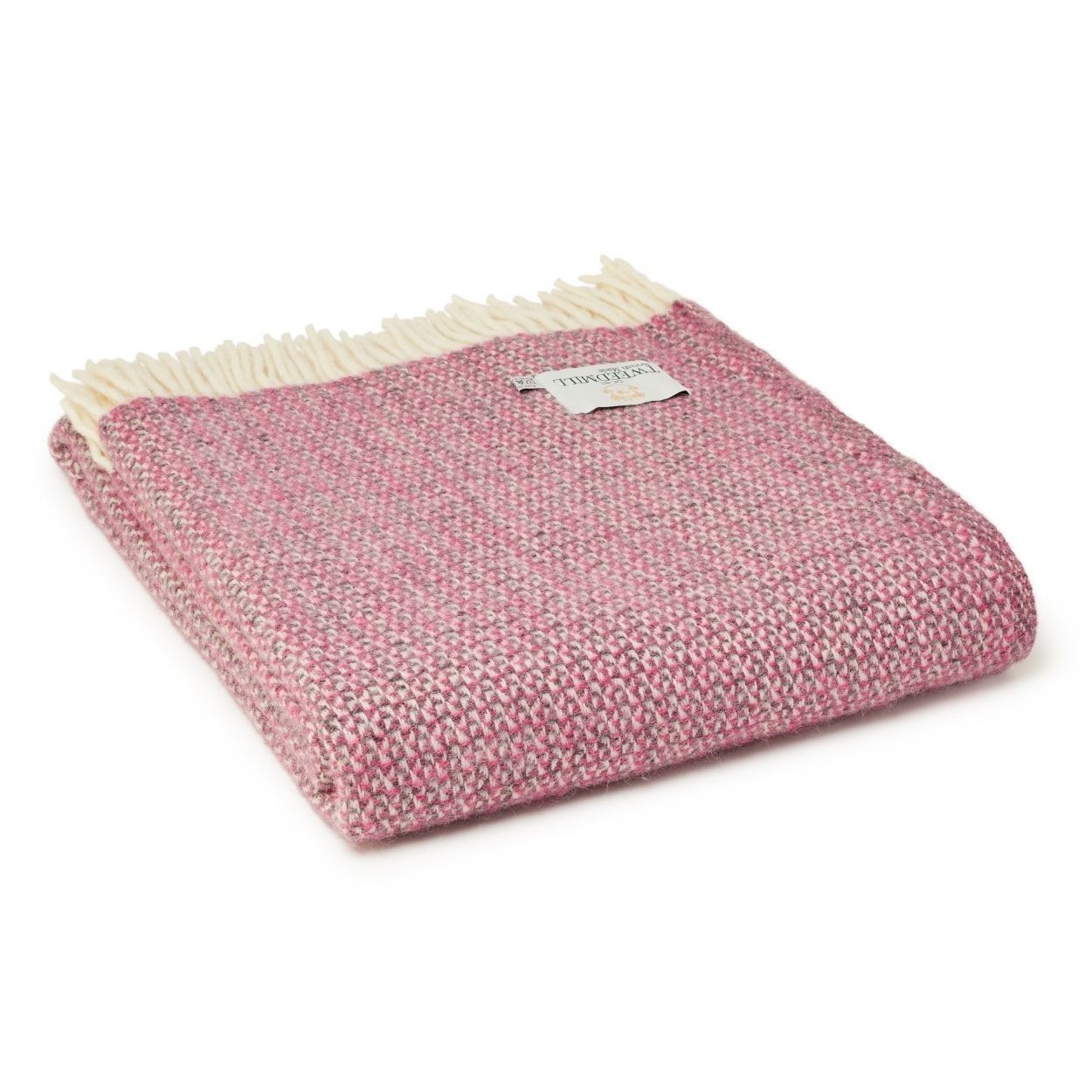 Tweedmill Illusion Throw - Pink &amp; Grey