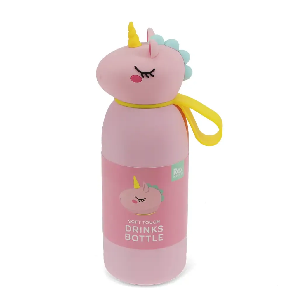 Soft touch kids’ drinks bottle - Unicorn