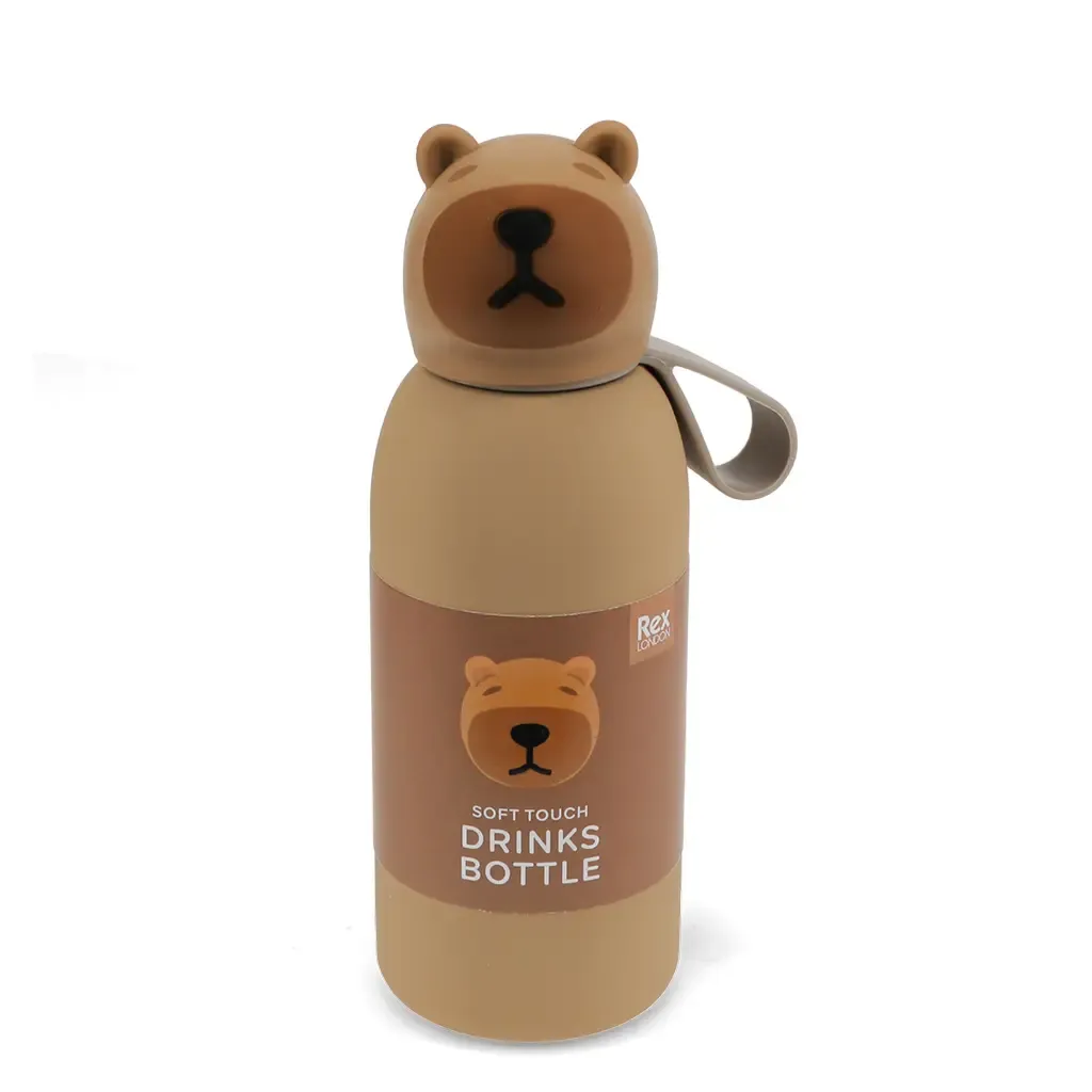 Soft touch kids’ drinks bottle - Capybara