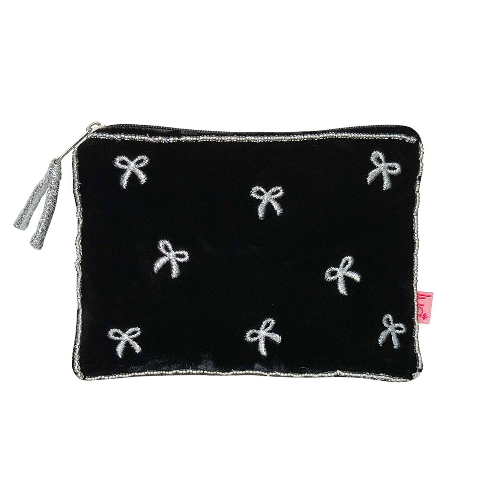 Lua Embroidered Bows Purse