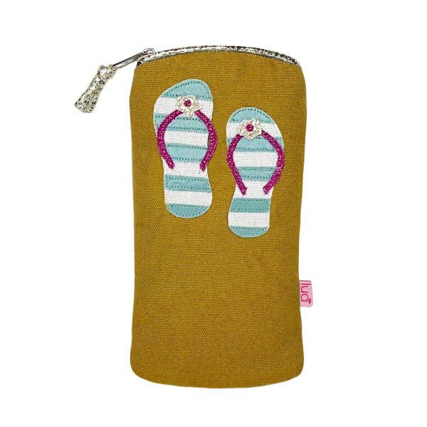 Lua Flip Flops Glasses Case Mocha