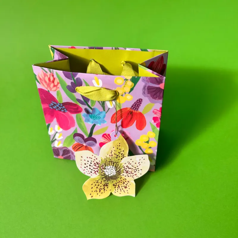 Floral Supernova Mini Gift Bag