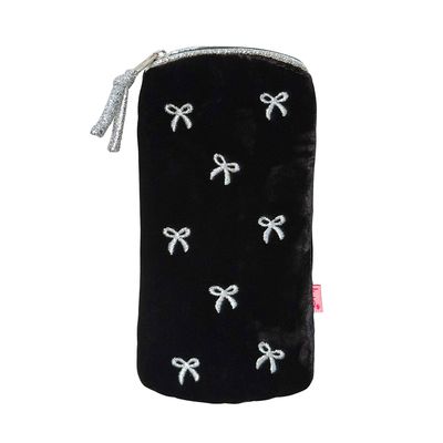 Lua Embroidered Bows Glasses Case