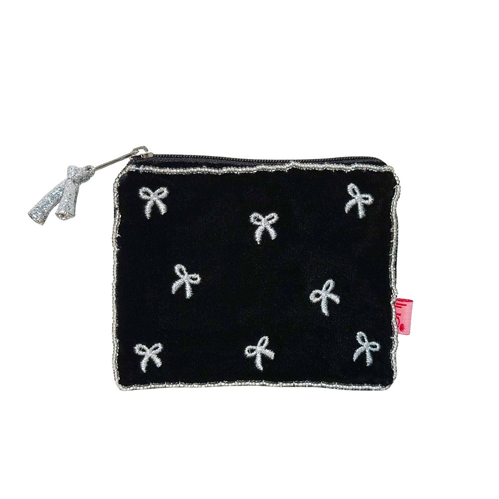 Lua Embroidered Bows Mini Purse