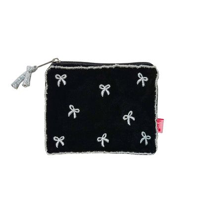 Lua Embroidered Bows Mini Purse