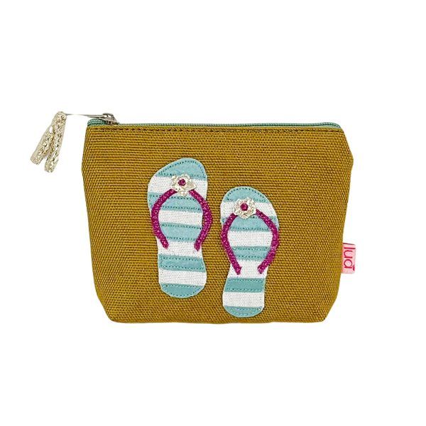 Lua Flip Flops Mini Purse Mocha