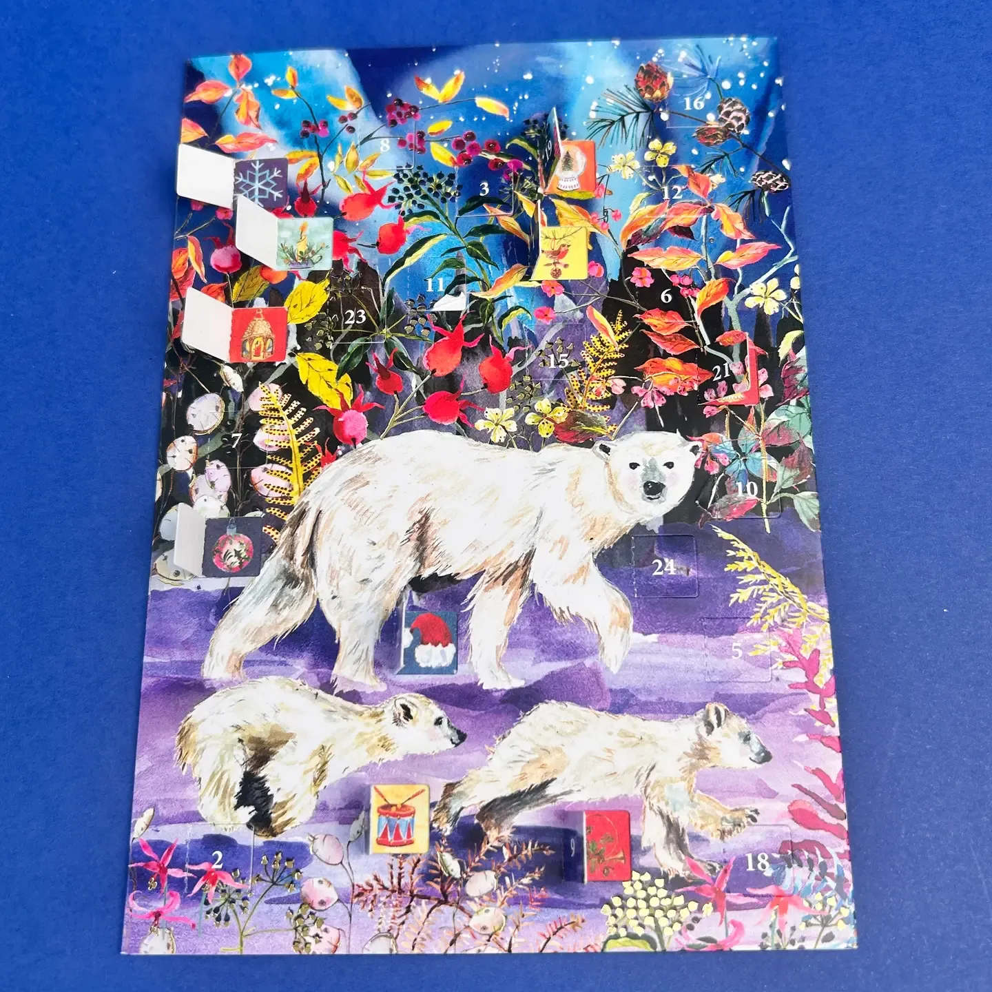 Polar Bear Advent Calendar Card