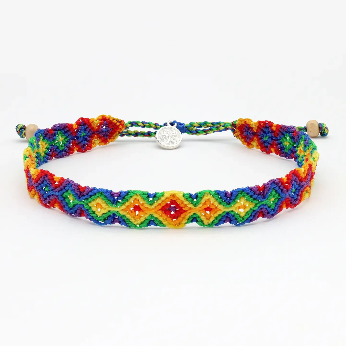 Rainbow Woven Anklet