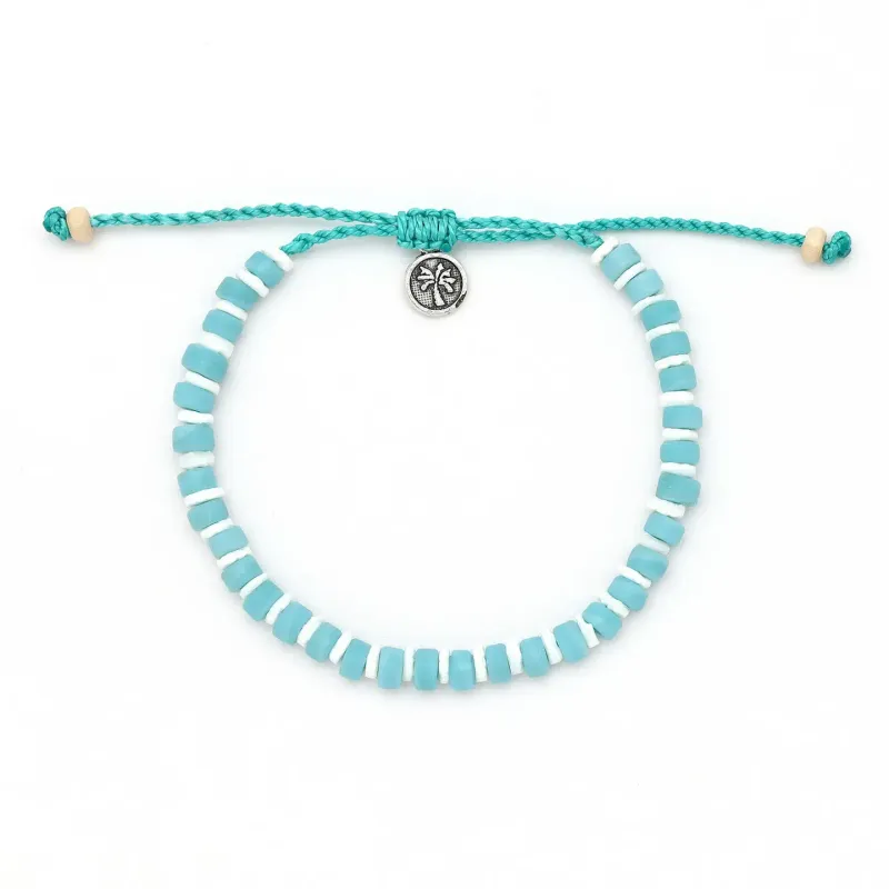 Blue &amp; White Bead Bracelet