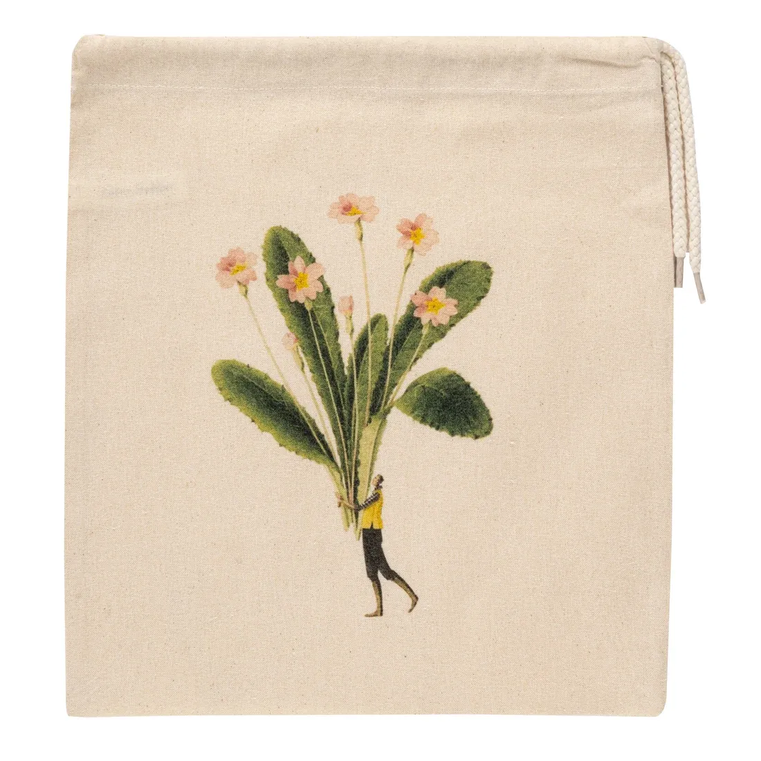 Primrose - Small Cotton Drawstring Bag