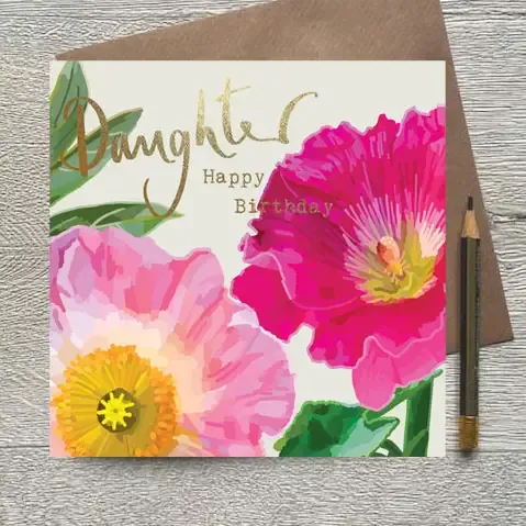 Botanical Daughter Birthday Card